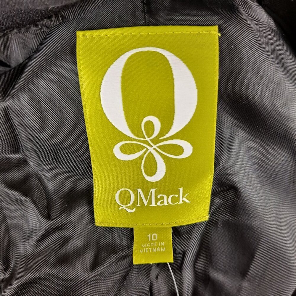 QMack Size 10 Charcoal Pinstripe 2 Button Blazer Long Sleeve Notched Lapels NWT - Picture 10 of 16